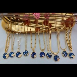 18K Gold FILLED Sagittarius Zodiac Necklace, Gold Constellation, TARNISH FREE